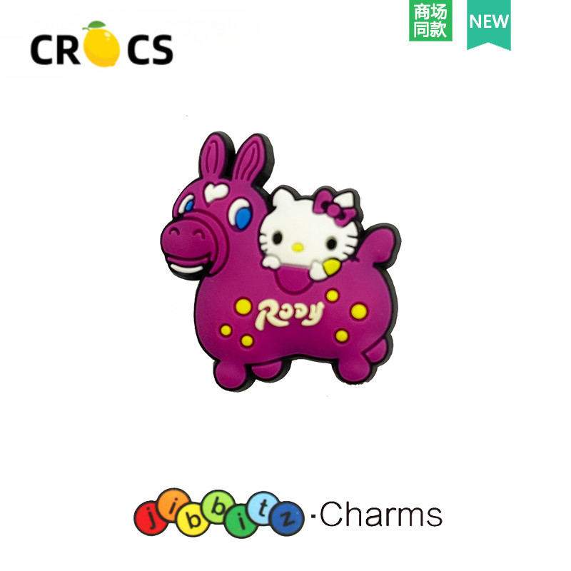 Crocs jibbitz ตัวติดรองเท้า crocs ลายการ์ตูนแมวเฮลโลคิตตี้น่ารัก สําหรับตกแต่งรองเท้า