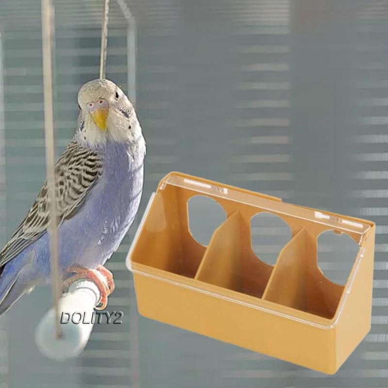 [Dolity2] กล่องให้อาหารนกพิราบ แบบแขวน สามหลุม
