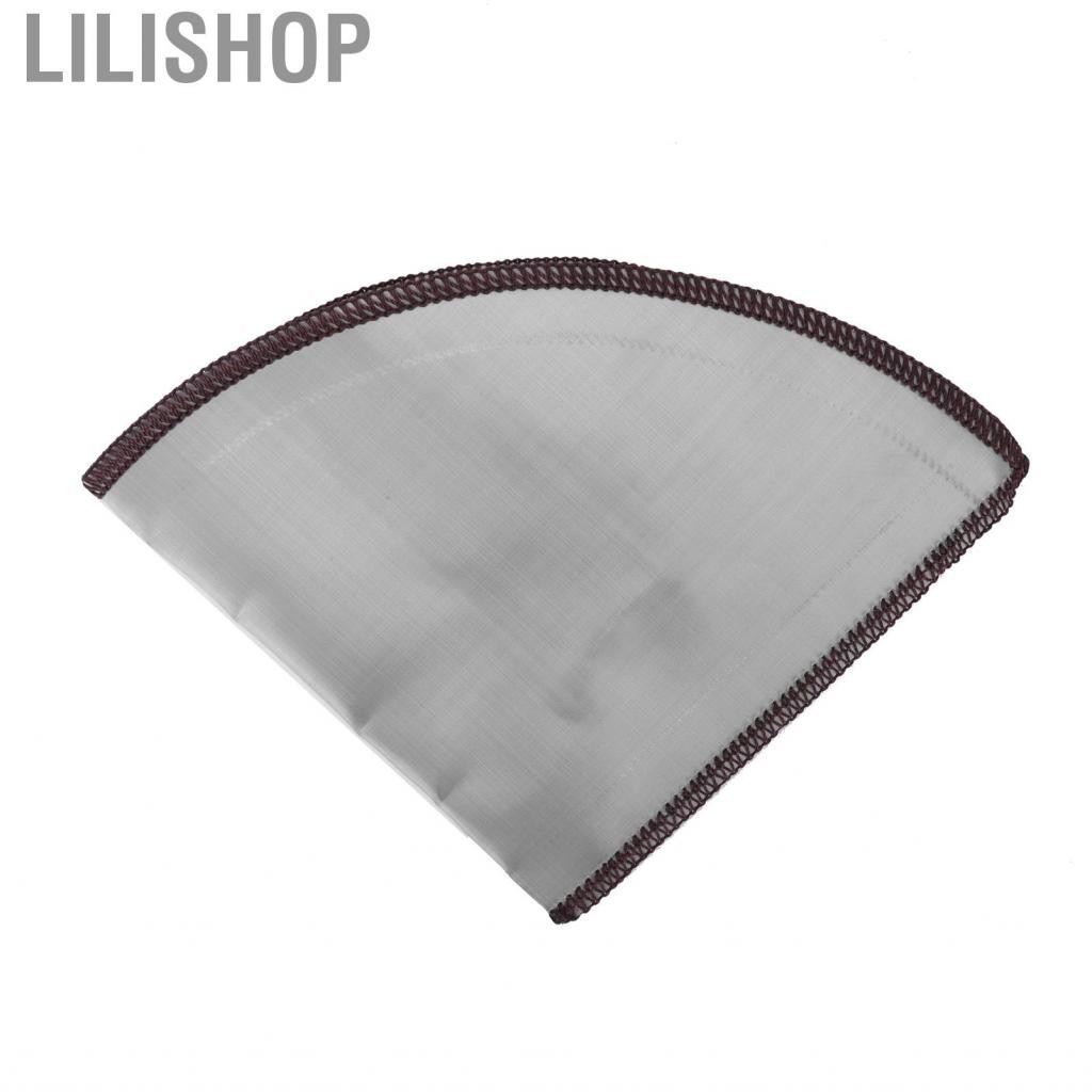 Lilishop Reusable Stainless Steel Coffee Filter Drip Cone Pour Over Maker 2-4 Cup