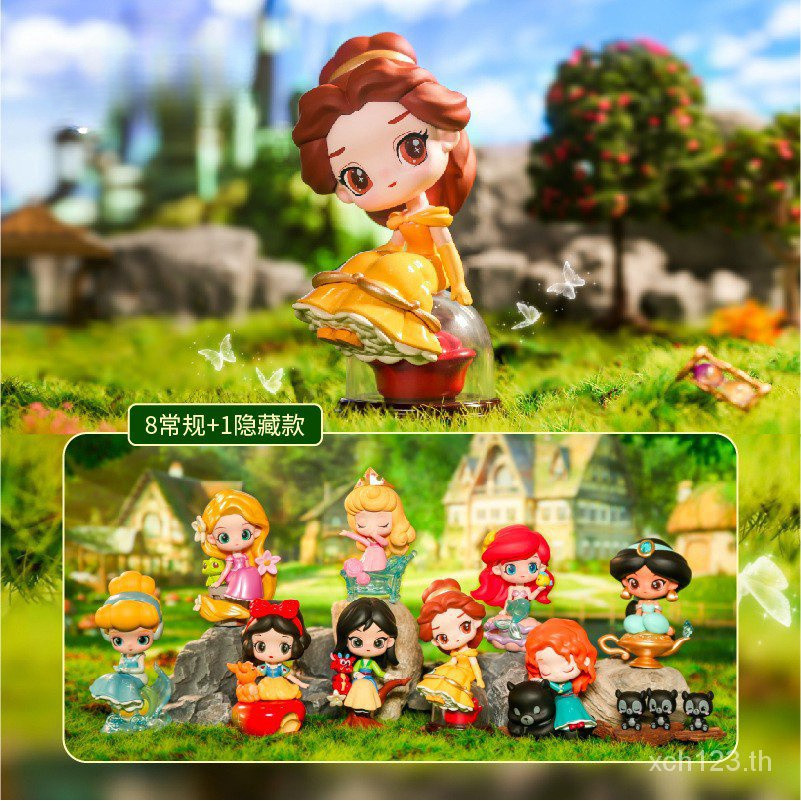 [พร้อมส่ง] ของแท้ ตุ๊กตาฟิกเกอร์ Disney Princess Fairy Tale Town Series Mystery Box XBU8