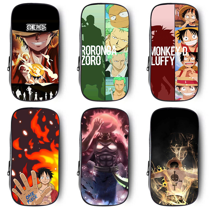 2024 กล่องดินสอแฟชั่น One Piece Luffy & Zoro Themed - ความจุขนาดใหญ่สําหรับเด็กนักเรียน