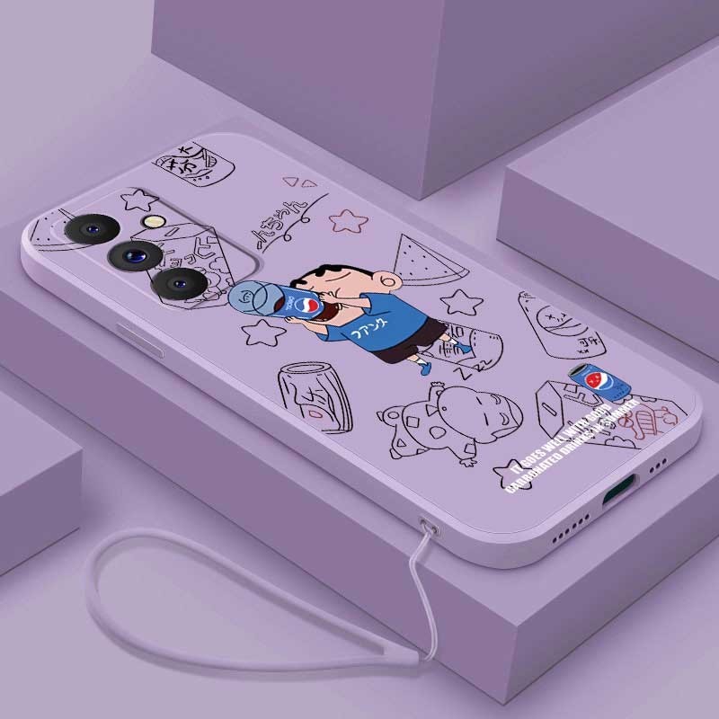 เคสโทรศัพท์ซิลิโคน แบบนิ่ม ลายการ์ตูนชินจัง สําหรับ Samsung Galaxy A55 A35 5G A15 A25 5G A05s A05 5G