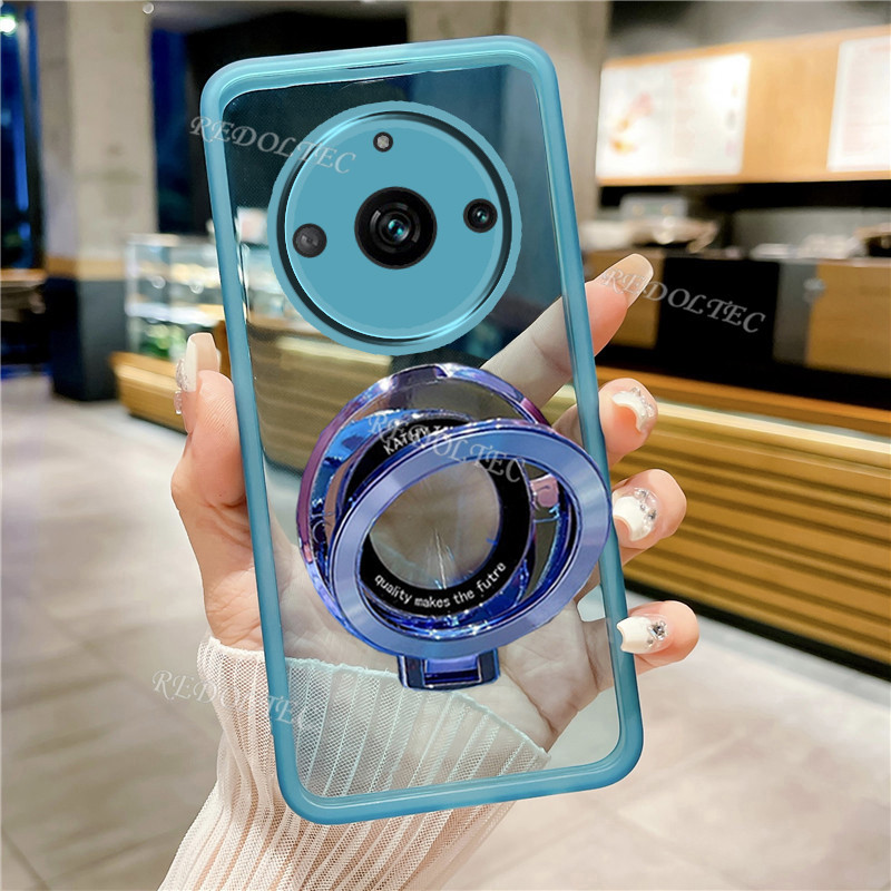 เคส Realme 11 Pro Plus 11 Pro เคสโทรศัพท์มือถือนิ่ม แบบใส บาง ป้องกันเลนส์กล้อง ลาย Desgin พร้อมขาตั้งแม่เหล็ก สําหรับ Realme 11Pro 11 Pro+ 11 Pro+ 11Pro+ 11ProPlus ProPlus