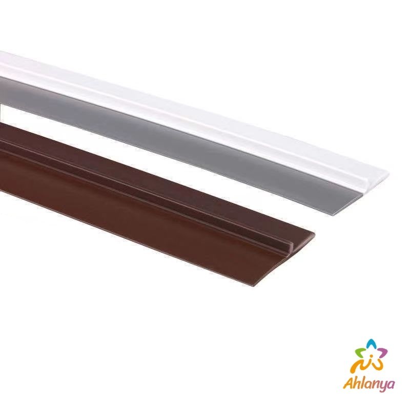 Ahlanya แถบปิดช่องล่างของประตู แปะข้างประตู กันฝุ่น กันลมออกกันเเมลง ยาว1เมตร door seal