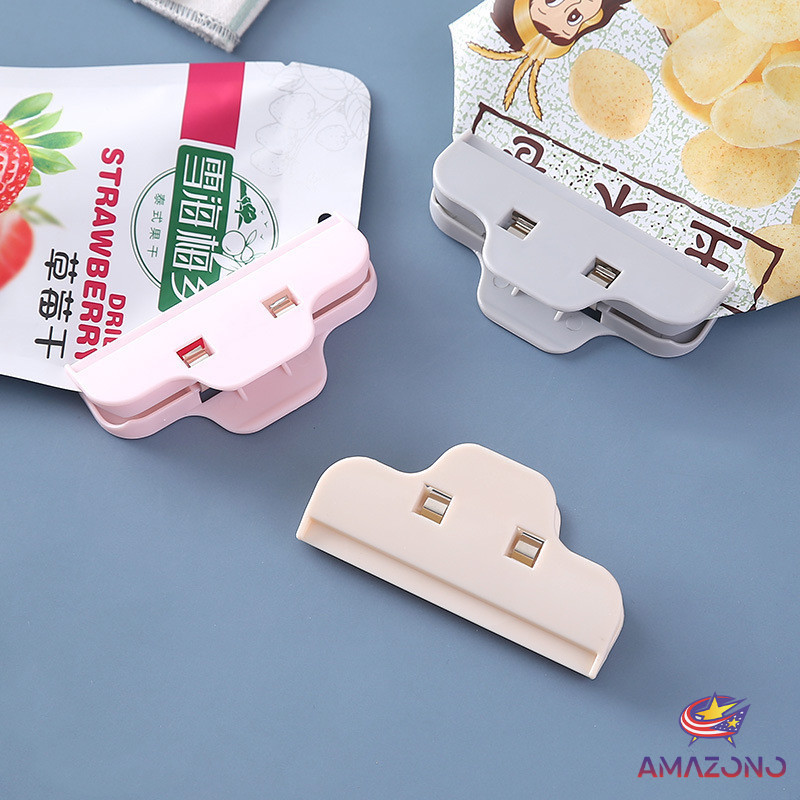 Amaz ที่หนีบถุง ที่หนีบถุงขนม ที่หนีบอเนกประสงค์ คลิปปิดปากถุงพลาสติก Moisture-proof clip