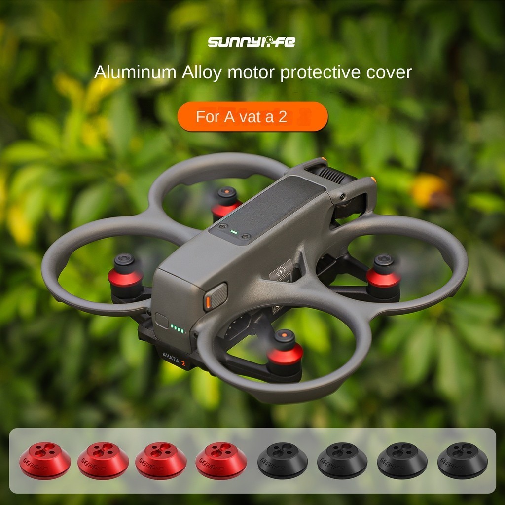 Sunnylife DJI Avata 2 ฝาครอบมอเตอร์ อลูมิเนียมอัลลอยด์ ฝาครอบป้องกันมอเตอร์ ป้องกันฝุ่น อุปกรณ์เสริมป้องกันความชื้น