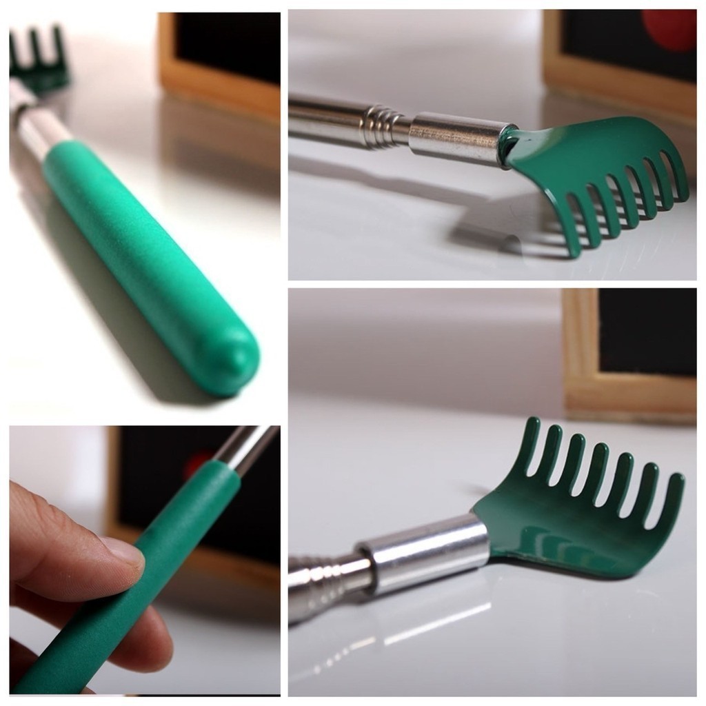 🔺 ไม้เกาหลัง สีสัน ถนอมผิว แก้คัน หน้ากว้าง ขนาดใหญ่ ปรับสั้น-ยาว ยืดหดได้ เกามันสะใจ สแตนเลส ขนาดพกพาเกรดพรีเมี่ยม 🔺 - รูปที่ 3