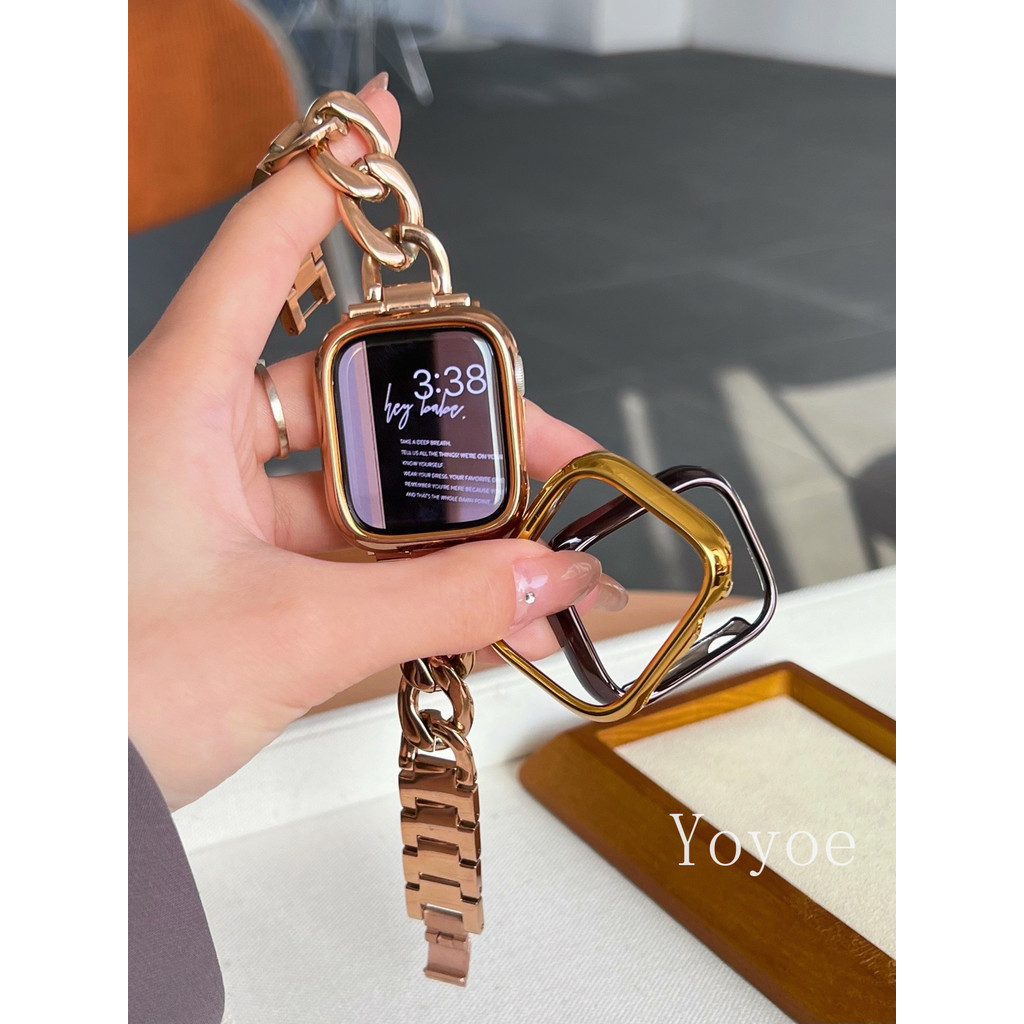 ชุบเคส พีซี สําหรับ แอปเปิล ดู ชุด 9 10 46 มม.45 มม.42 มม.44 มม.40 มม.41 มม.38 มม.ฝาครอบป้องกันกลวงออกสําหรับ iดู 8 7 6 กับ 5 3 พิเศษ 2 49 มม