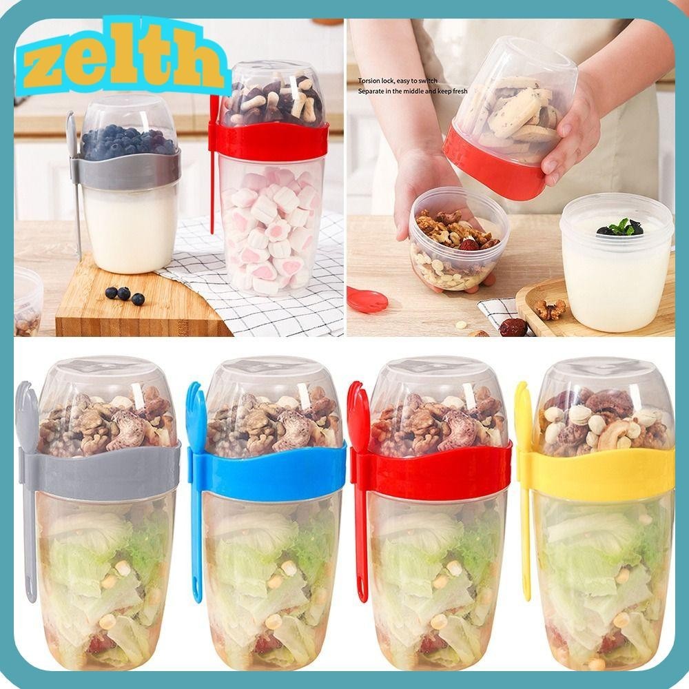 Zelth ถ้วยเก็บอาหาร ผัก สลัด แบบพกพา