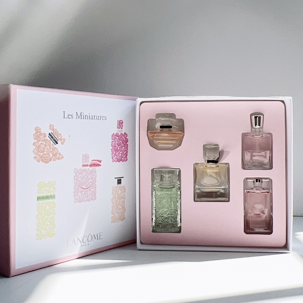 ชุดน้ําหอม France Lancome Is My Perfume Sample Q Version Five Piece Set Midnight Rose 5 มล., Beautiful Life 4 มล., Radiant Treasure 7.5 มล., Beautiful Life 4 มล., Miracle 5 มล.