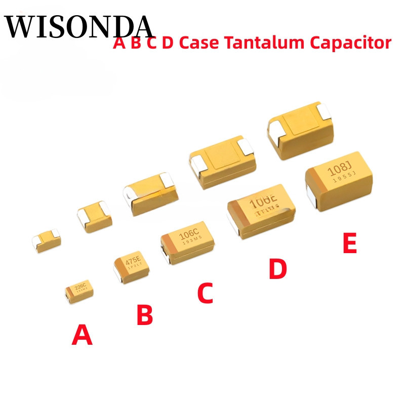 10 ชิ ้ นABCDกรณีTantalum Capacitor 6V 10V 16V 25V 35V 50V 0.1UF 1UF 2.2UF 4.7UF 10UF 22UF 33UF 47UF 100UF 220UF 330UF 470UF
