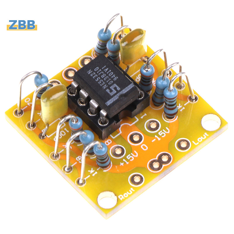 Zbb &gt; Dual OP Amp Board Preamp DC Amplification PCB สําหรับ NE5532 OPA2134 OPA2604 AD826 ใหม ่