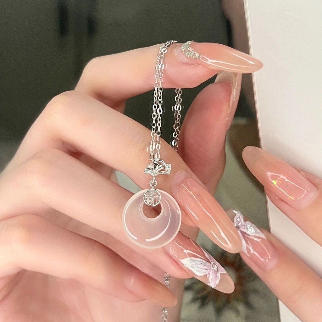 S925 Silver Peace Buckle Necklace