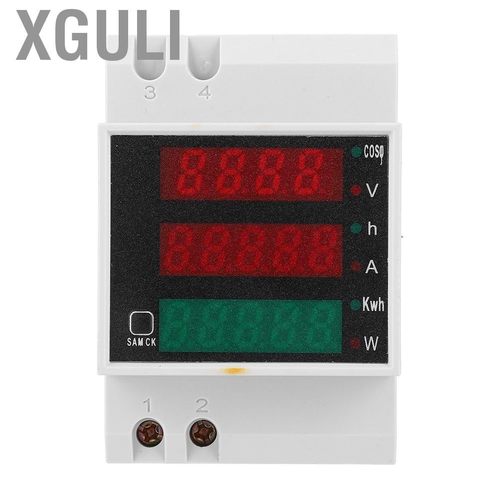 Xguli Multi-function Electric Meter Digital Display Current Voltage Power Factor