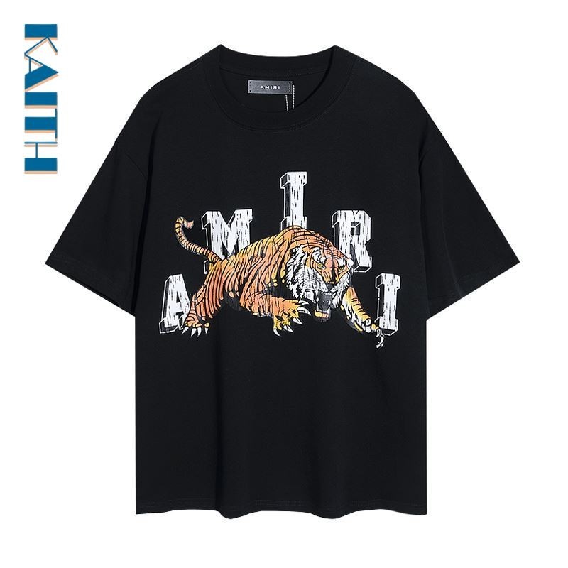 #T9 ผ ้ าฝ ้ ายกราฟิกTee Cracked Tigerรูปแบบสามมิติพิมพ ์ PLUSขนาดยอดนิยมคู ่ เกาหลีUnisex Streetwear Vintage Crewneck TShirtsสําหรับผู ้ ชาย