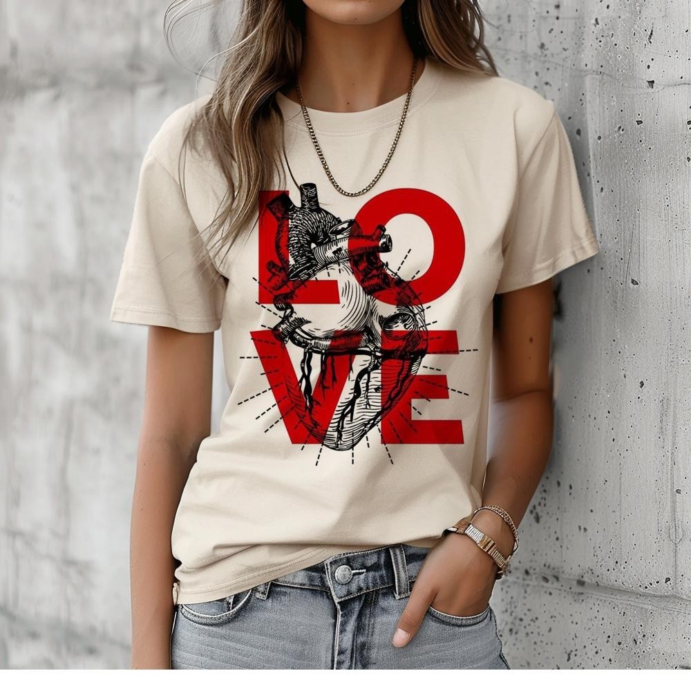 Lov Tee ผู ้ หญิงมังงะการ ์ ตูน Y2K เสื ้ อยืดหญิงตลกฮาราจูกุเสื ้ อผ ้ าญี ่ ปุ ่ น