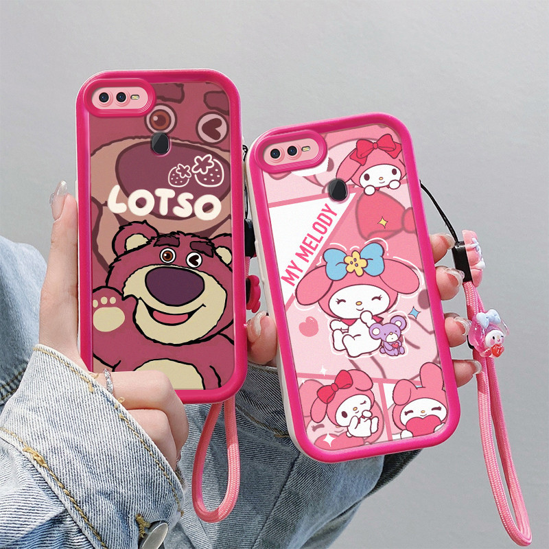 เคสโทรศัพท์ เคส OPPO F9 เคส OPPO F9Pro, Doraemon ,Kuromi, เคสโทรศัพท์Lotso และ melody, กล้องป้องกันข