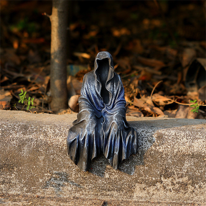 13 ซม.Harries Pottered Figure Dementor Mysterious Man สีดํา Action Figurine PVC ของเล ่ นอะนิเมะคอลเลกชันเครื ่ องประดับตุ ๊ กตาของขวัญ