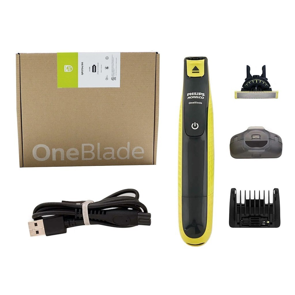 Philips Norelco OneBlade 360 Face QP2724/90 Hybrid Electric Trimmer and Shaver