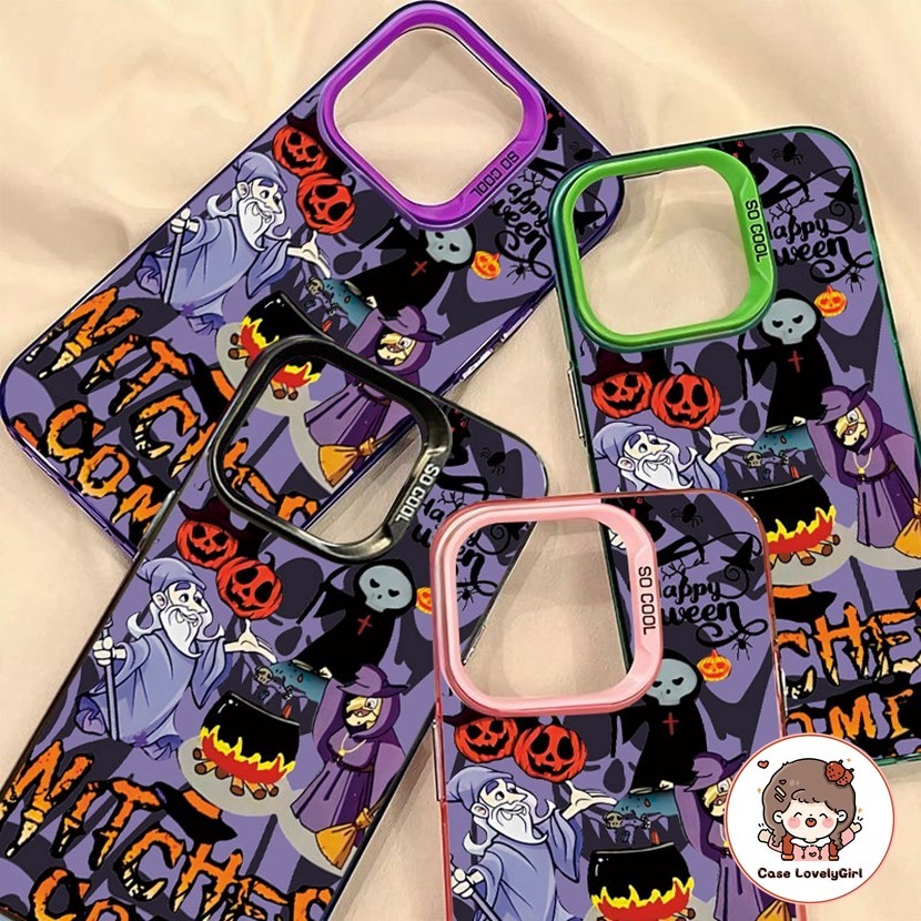 ส่งจากไทย การ์ตูนสุดฮา "ผีขี้เหร่" เคส IPhone 15 11 13 14 Pro Max XR พสัส13 12 Pro 7 8 Plus SE X Xs Max Hard Case