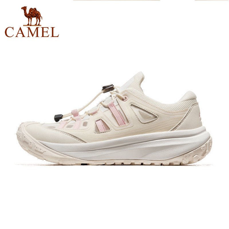 Camel Women Man ฤดูร้อนกลางแจ้งรองเท้ากีฬาระบายอากาศรองเท้าพ่อลื่นเดินป่ารองเท้าคู่คนรัก