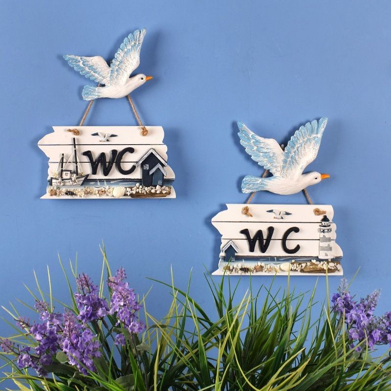 มารีน สไตล์ นกนางนวลเรซิ่นตกแต่งผนัง เครื่องประดับติดผนังสําหรับห้องนั่งเล่น ตกแต่งผนัง 3D - รูปที่ 3