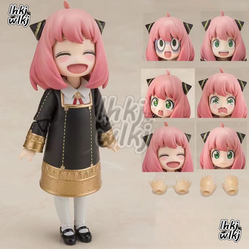 Anya Forger Action Figure SPY X FAMILY SHF Anya Action Figure ตุ ๊ กตาคอลเลกชันของขวัญของที ่ ระลึก