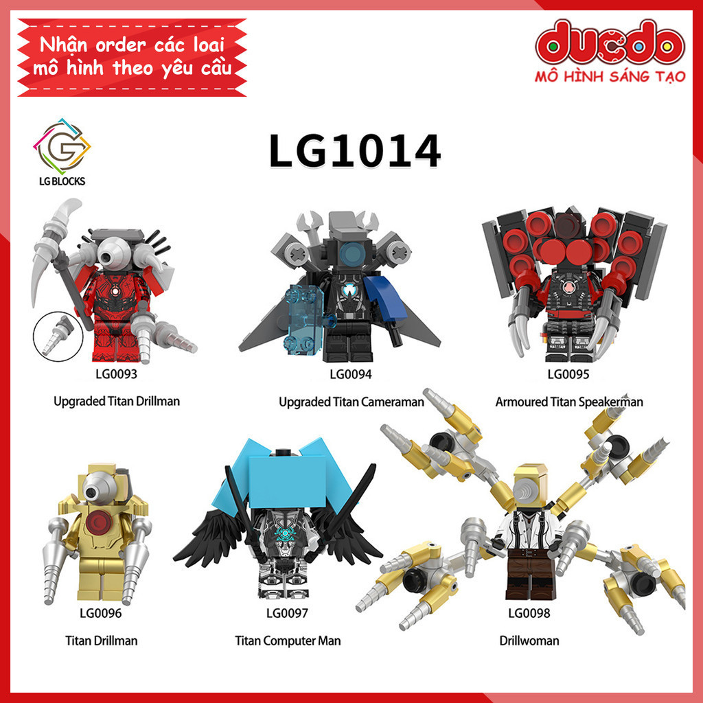 Minifigures Speaker TV Skibidi Toilet - LG1014 Mini Model Puzzle ประกอบของเล่น