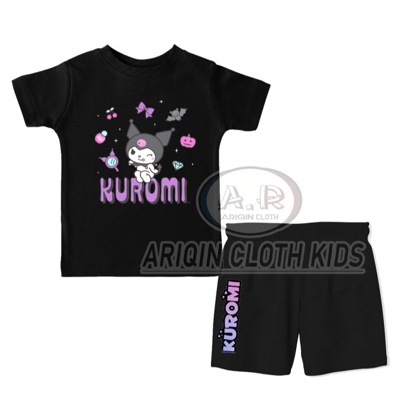 ONESET ชุดสูทเด็กผู้หญิง/ชุดสูทเด็กชายพร้อม Kuromi sanrio motif ชุดเด็ก