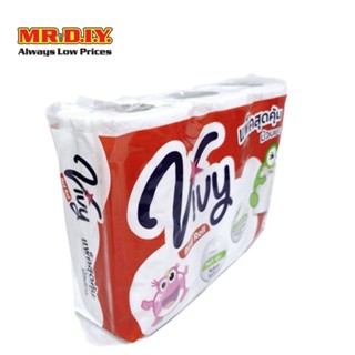 VIVY กระดาษชำระแบบม้วน (6 ม้วน/แพ็ก)