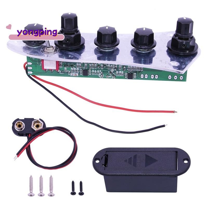 5 Jazz Bass Loaded Wired Control Plate สําหรับ 4/5 String Bass Guitar Parts