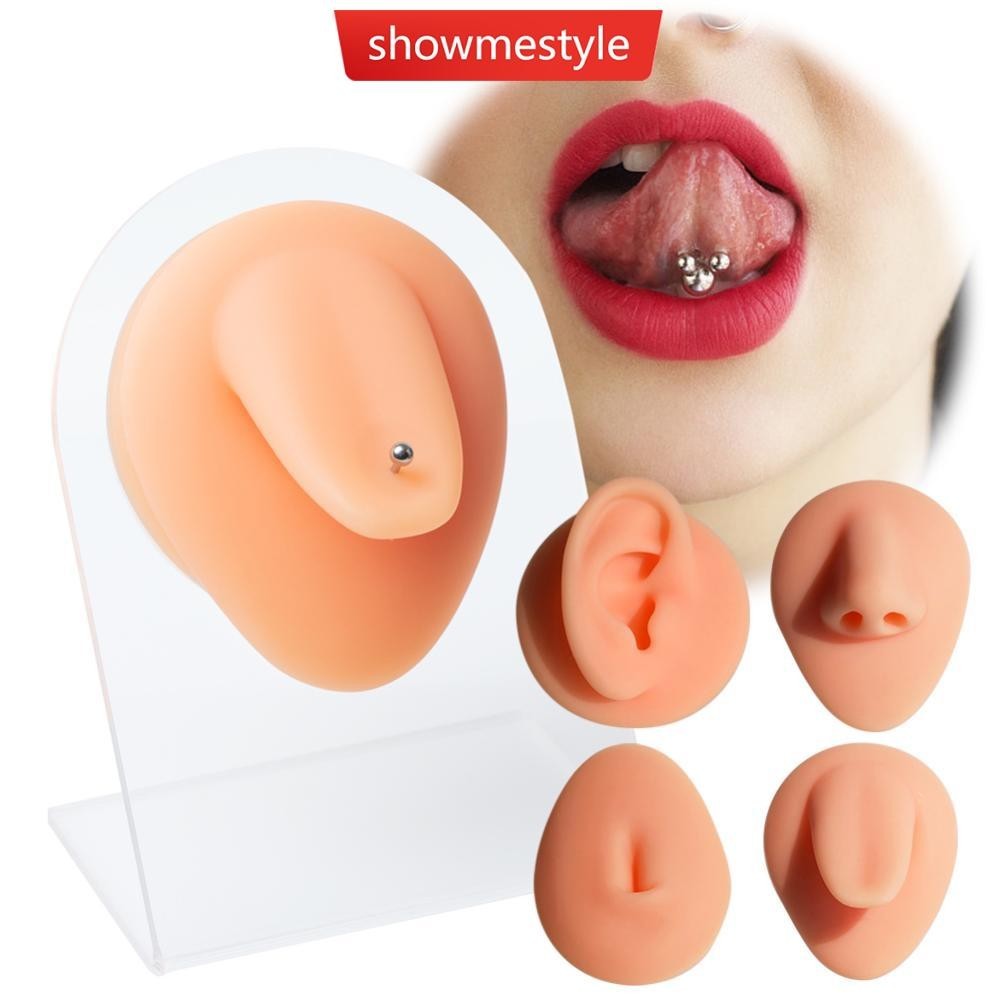 Sms Human Facial คุณสมบัติรุ ่ นเจาะซิลิโคนหูรุ ่ นจมูกลิ ้ นตาสะดือปากใหญ ่ หูรุ ่ น C3P4