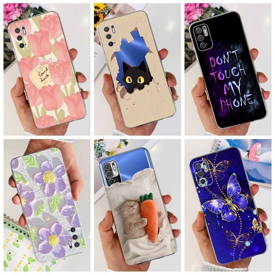 สําหรับ Xiaomi Redmi หมายเหตุ 10 5G กรณีแฟชั่น Tulip ดอกไม้ซิลิโคนอ่อนปกหลังสําหรับ Xiaomi Redmi หมายเหตุ 10S Note10 ปลอก