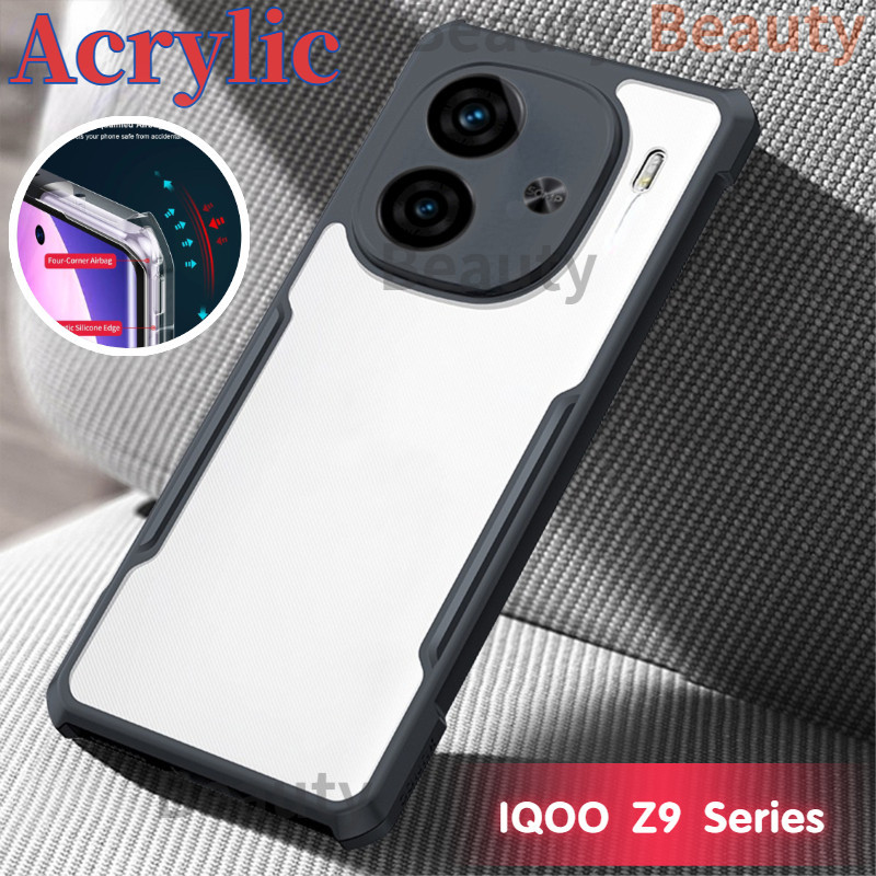 สําหรับ Vivo IQOO Z9 Turbo 5G เคสโทรศัพท์ IQOO Z9X Z9S Z9 z9turbo โปร่งใสปลอกเกราะอะคริลิใสกันกระแทก