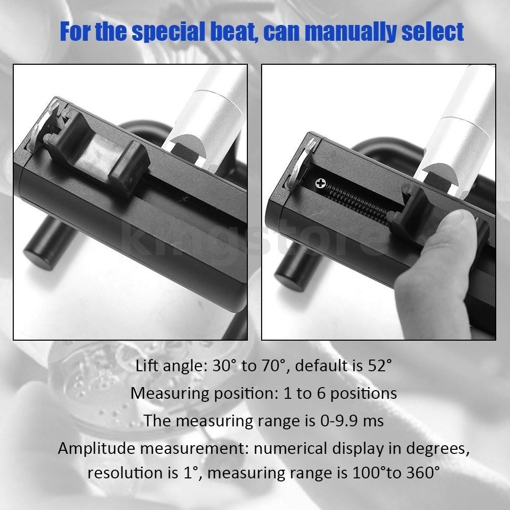 Weishi No.1000 มัลติฟังก ์ ชั ่ น Professional Timing Timegrapher เครื ่ องทดสอบนาฬิกาสําหรับซ ่ อมและงานอดิเรกนาฬิกาเครื ่ องมือ