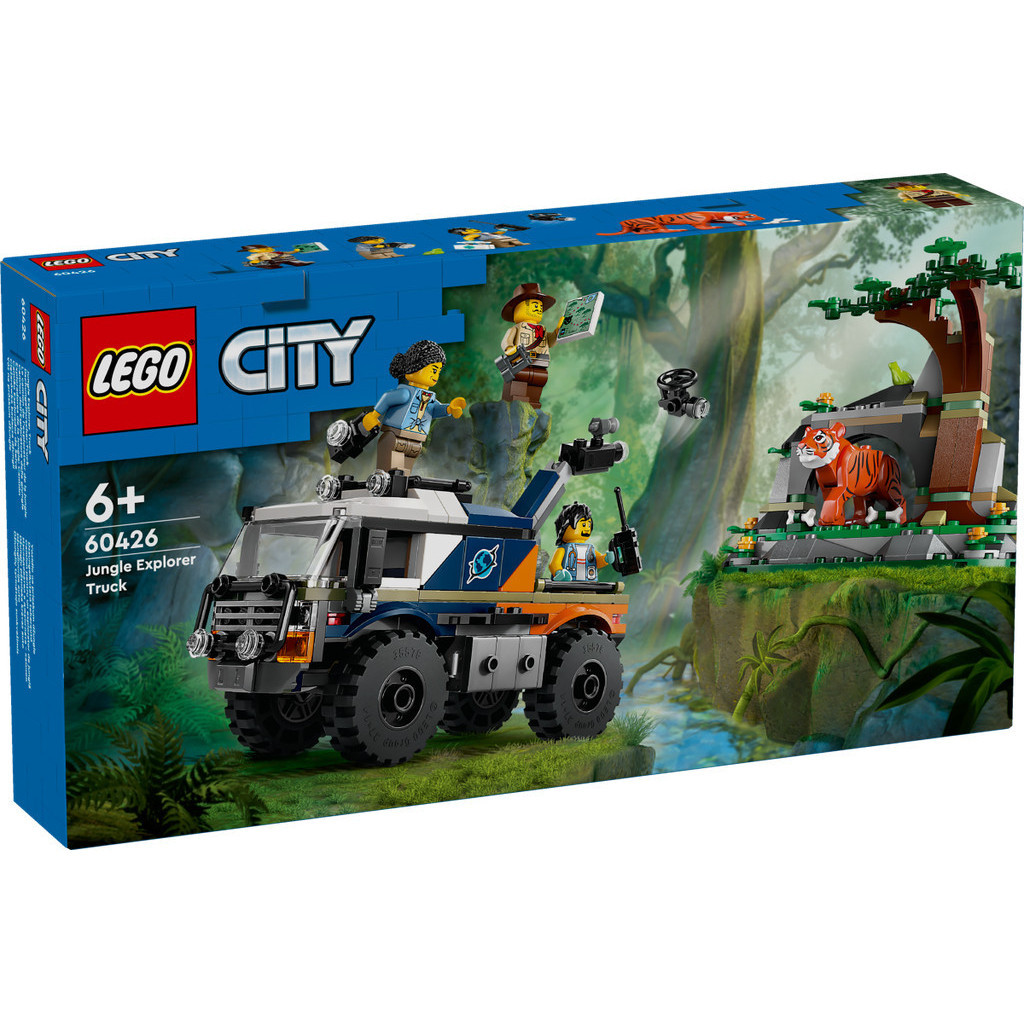 LEGO 60426 City Jungle Explorer ชุดของเล่นบล็อกตัวต่อรถบรรทุกออฟโรด (314 ชิ้น)