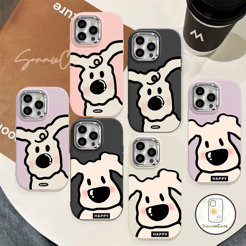 การ์ตูนน่ารักหมาสีขาว ดที่รัก อยู่อาศัย เข้ากันได้ IPhone 15 11 7Plus 13 12 Pro Max 7 14 8 Plus XR XS X Max SE