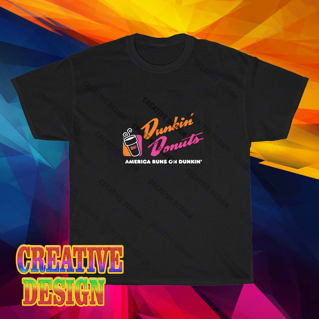 เสื้อยืดโลโก้ Dunkin Donuts ใหม่ ไซส์ S ถึง