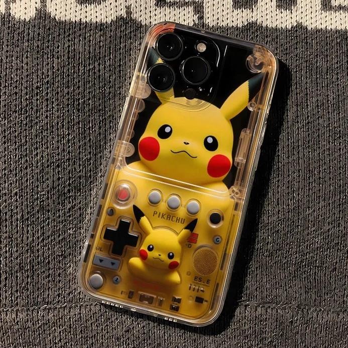 เกมคอนโซล Pikachu Apple 13 เคสโทรศัพท ์ 15promax ใหม ่ iphone14 ซิลิโคน 11/12P รวมทุกอย ่ าง xr