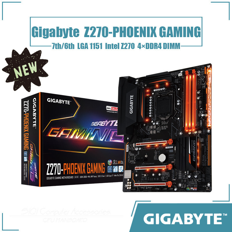 Gigabyte Z270-PHOENIX GAMING เมนบอร์ด LGA 1151 4xDDR4 DIMM ใช้ Intel Z270 ชิปเซ็ต ATX 64GB