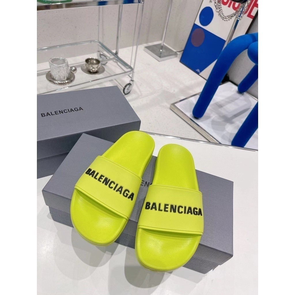 Balenciaga Size35-46_Balenciaga_คู่รองเท้าแตะรองเท้าแตะส้นแบนกันลื่นผลิตภัณฑ์เดียวระดับพรีเมียม