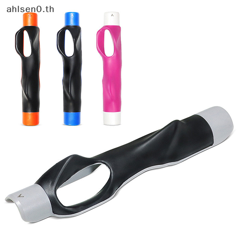 Ahlsen0 Golf Grip Trainer สิ่งที่แนบมากลางแจ้ง Golf Swing Trainer เริ่มต้น Gesture Alignment การฝึกอบรม Aids Correct Training Grip Aid th