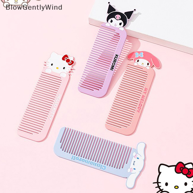 Blowgentlywind แฟชั่นหวี Kawaii ความคิดสร้างสรรค์นักเรียนน่ารักแบบพกพาหวีผมโลหะเรียบของขวัญ BGW