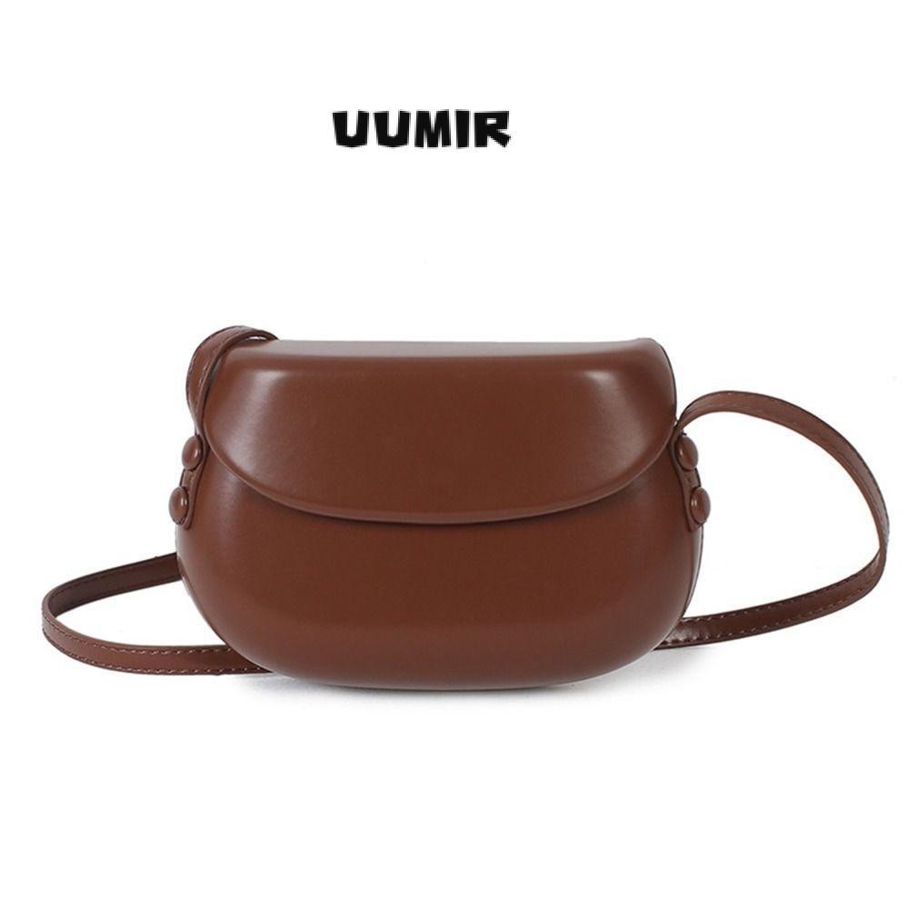 UUMIR กระเป๋าถือ กระเป๋าสะพายไหล่ สะพายข้าง หนัง PU หรูหรา สีแคนดี้ สําหรับสตรี