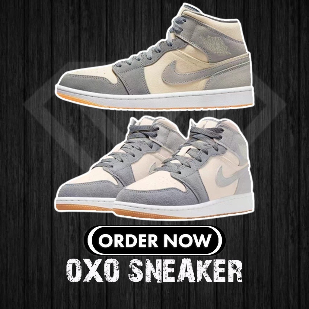 纯原 Air A/J 1 Mid Cream สีเทา奶油灰 DN4281-100