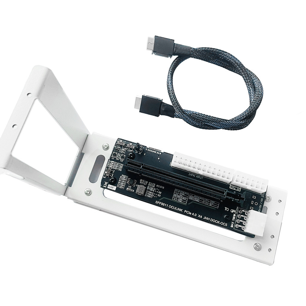 แล็ปท็อป eGPU กรณี SFF 8611 Oculink M.2 ภายนอกกราฟิกการ์ด GPU ผู้ถือ Dock PCIE 4.0 X4 Gen4 สําหรับโน้ตบุ๊ค GDP NUC อะแดปเตอร์การ์ด