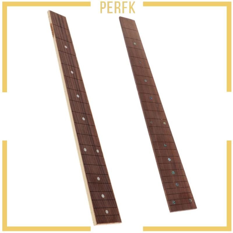 [Perfk] 24 Fret Rosewood Fret Board Fingerboard สําหรับกีตาร์คอ Luthier วัสดุ