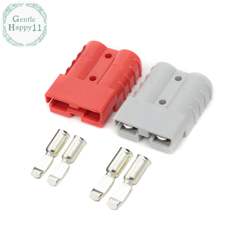 Gentlehappy 1PC 600V 50/120A Anderson ปลั๊กชุด Power Quick Connector พร้อม Anti Dust Cap ฝาครอบ Terminal สําหรับ Trailer เรือ Caravan การเชื่อมต่อ TH