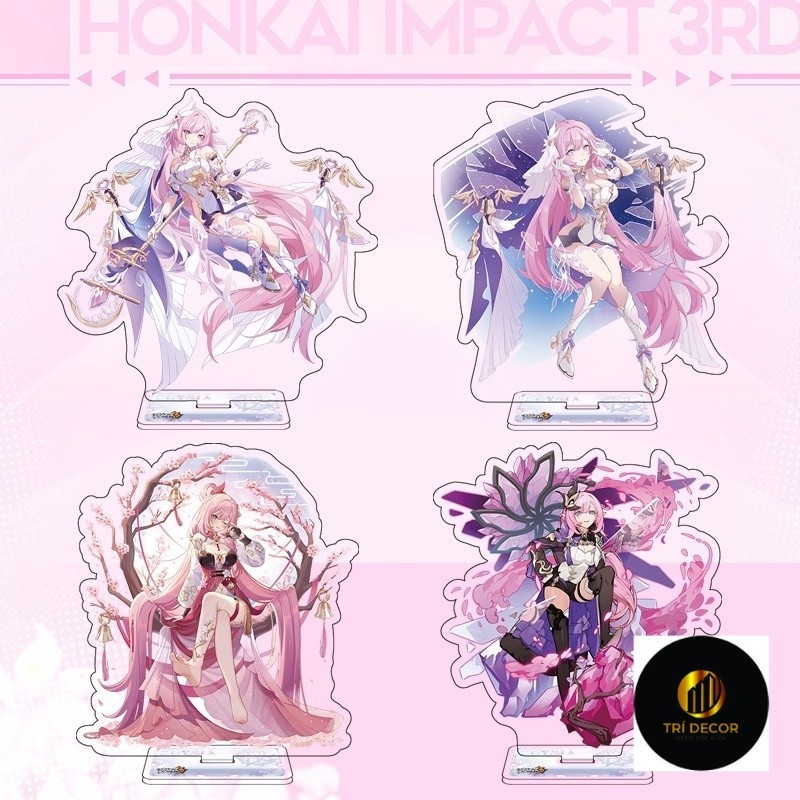 อะนิเมะ honkai Impact 3 elysia อะคริลิคเดสก์ท็อปตกแต่ง