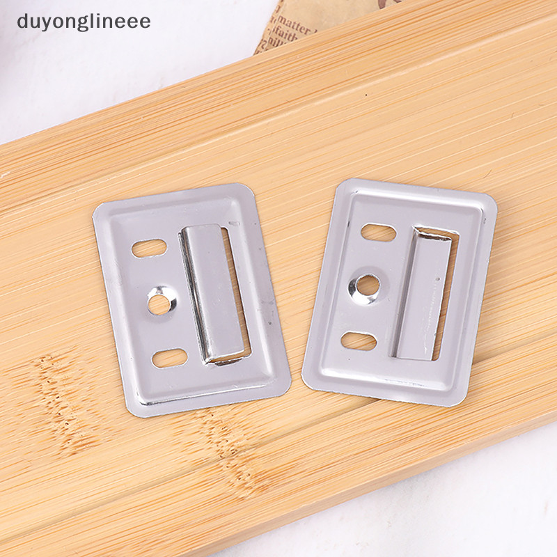 (duyonglineee) 100 ชิ้น/เซ็ตสแตนเลสแผงผนังหัวเข็มขัด Hasp Clamp Fixing ชิ้นสําหรับแบบบูรณาการ Wall Panel Connector เฟอร์นิเจอร์หัวเข็มขัดใหม่